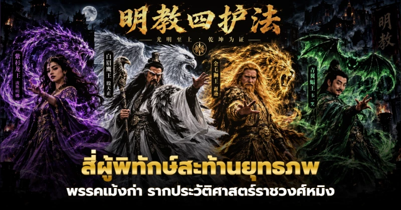 สี่ผู้พิทักษ์เม้งก่าบนยอดกวงหมิงติ่ง